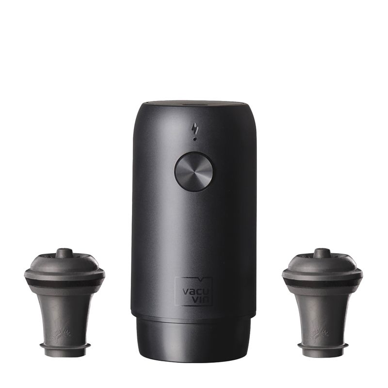 WINE SAVE PUMP ELECTRIC W/2 STOPPERS, VACUVIN