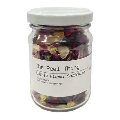 EDIBLE FLOWER SPRINKLES ROSE PETAL VARIETY MIX