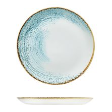PLATE COUPE RND 288MM AQUAMARINE, CHURCHILL
