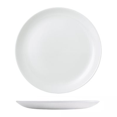 PLATE COUPE 217MM, SATIN WHITE CHURCHILL