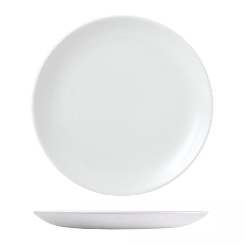 PLATE COUPE 260MM, SATIN WHITE CHURCHILL