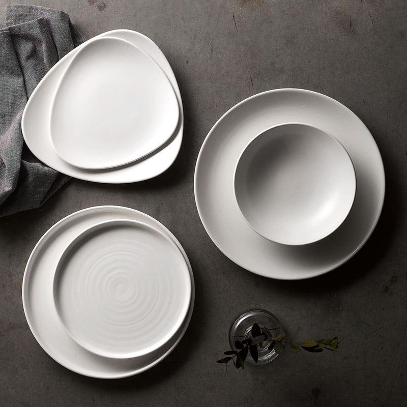 BOWL COUPE 182MM, SATIN WHITE CHURCHILL