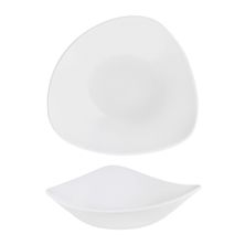 BOWL TRIANGLE 185MM, SATIN WHITE CHURCHILL