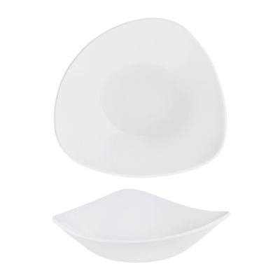 BOWL TRIANGLE 185MM, SATIN WHITE CHURCHILL