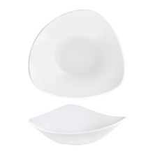 BOWL TRIANGLE 235MM, SATIN WHITE CHURCHILL