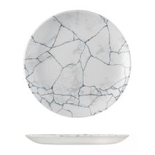 PLATE COUPE PEARL GREY 217MM, KINTSUGI