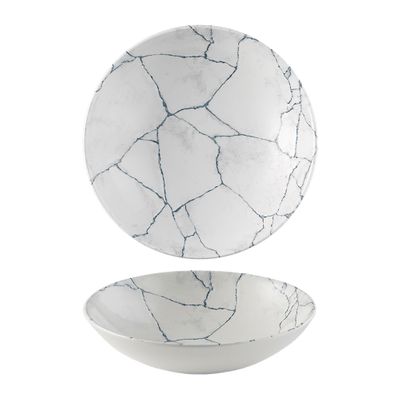 BOWL COUPE PEARL GREY 182MM, KINTSUGI