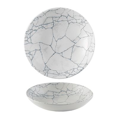 BOWL COUPE PEARL GREY 248MM, KINTSUGI