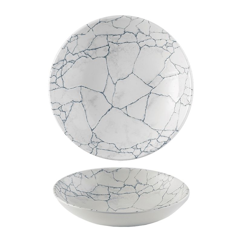 BOWL COUPE PEARL GREY 248MM, KINTSUGI