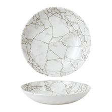 BOWL COUPE AGATE GREY 248MM, KINTSUGI