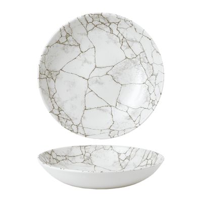 BOWL COUPE AGATE GREY 248MM, KINTSUGI