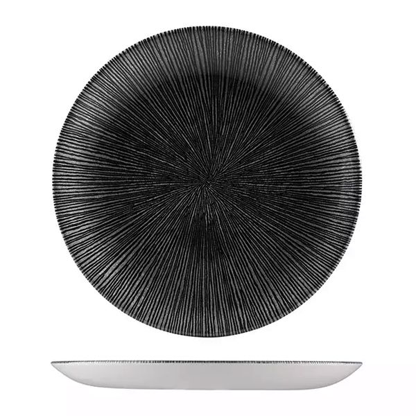 PLATE AGANO BLACK 165MM CHURCHILL STUDIO