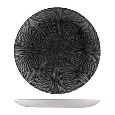 PLATE AGANO BLACK 217MM, CHURCHILL STUDIO