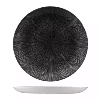 PLATE AGANO BLACK 260MM, CHURCHILL STUDIO