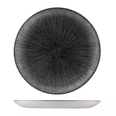 PLATE AGANO BLACK 288MM, CHURCHILL STUDIO
