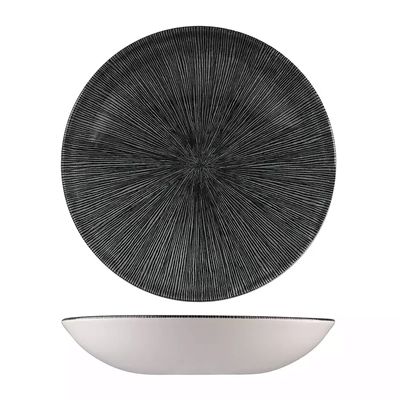 BOWL COUPE AGANO BLACK 182MM, CHURCHILL STUDIO