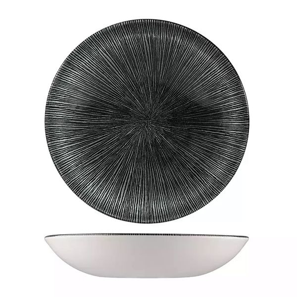BOWL COUPE AGANO BLACK 248MM, CHURCHILL STUDIO