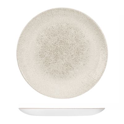 PLATE AGATE 260MM, CHURCHILL RAKU