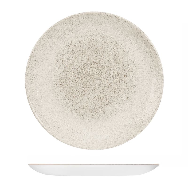 PLATE AGATE 260MM, CHURCHILL RAKU