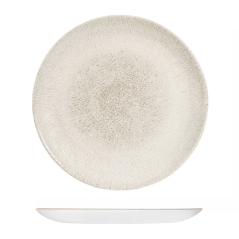 PLATE AGATE 288MM, CHURCHILL RAKU