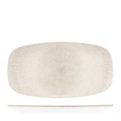 STUDIO CHURCHILL PLATE OBLONG RAKU BLACK