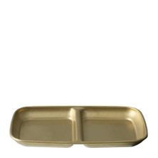 DISH DIVIDED GOLD 156X90MM MODA VINTAGE