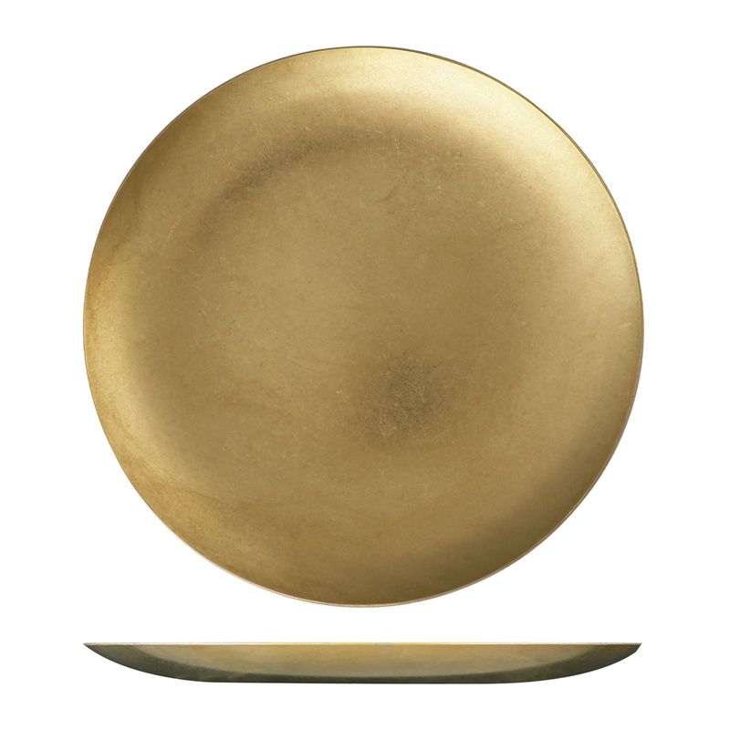 PLATE COUPE RND GOLD 170MM MODA VINTAGE