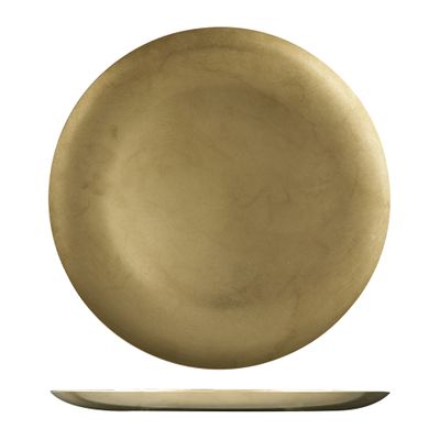 PLATE COUPE RND GOLD 230MM MODA VINTAGE