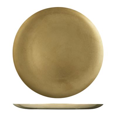 PLATE COUPE RND GOLD 260MM MODA VINTAGE