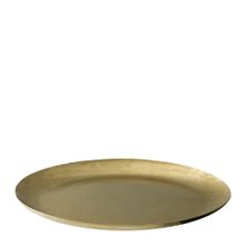 PLATE OVAL GOLD 220X120X10MM MODA VINTAGE
