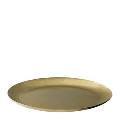 PLATE OVAL GOLD 220X120X10MM MODA VINTAGE