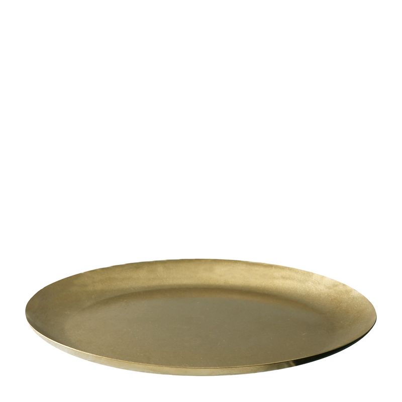 PLATE OVAL GOLD 220X120X10MM MODA VINTAGE
