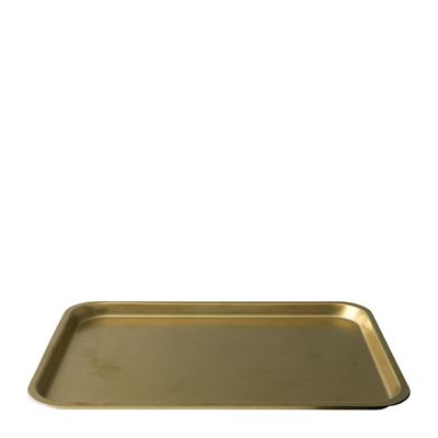 TRAY RECTANGLE GOLD 280X200X13MM MODA VINTAGE