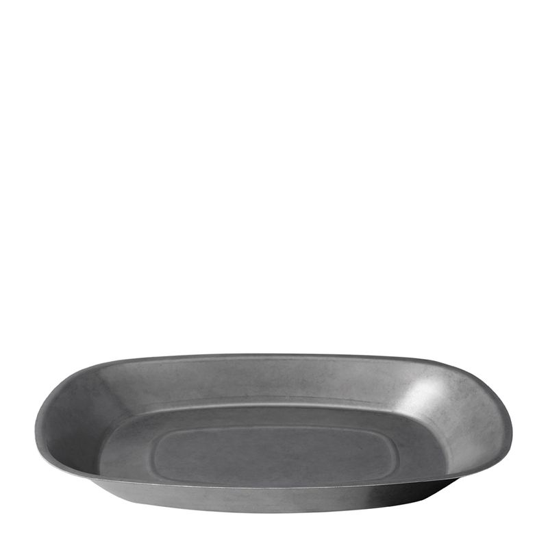 DISH OVAL S/S 255X165X28MM MODA VINTAGE