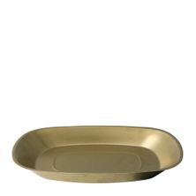 DISH OVAL GOLD 255X165X28MM MODA VINTAGE