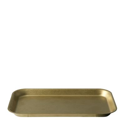 TRAY RECTANGLE GOLD 190X110X12MM MODA VINTAGE