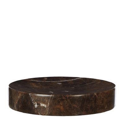 PLATE MARBLE RND 15X2.7CM BRWN, ACADEMY