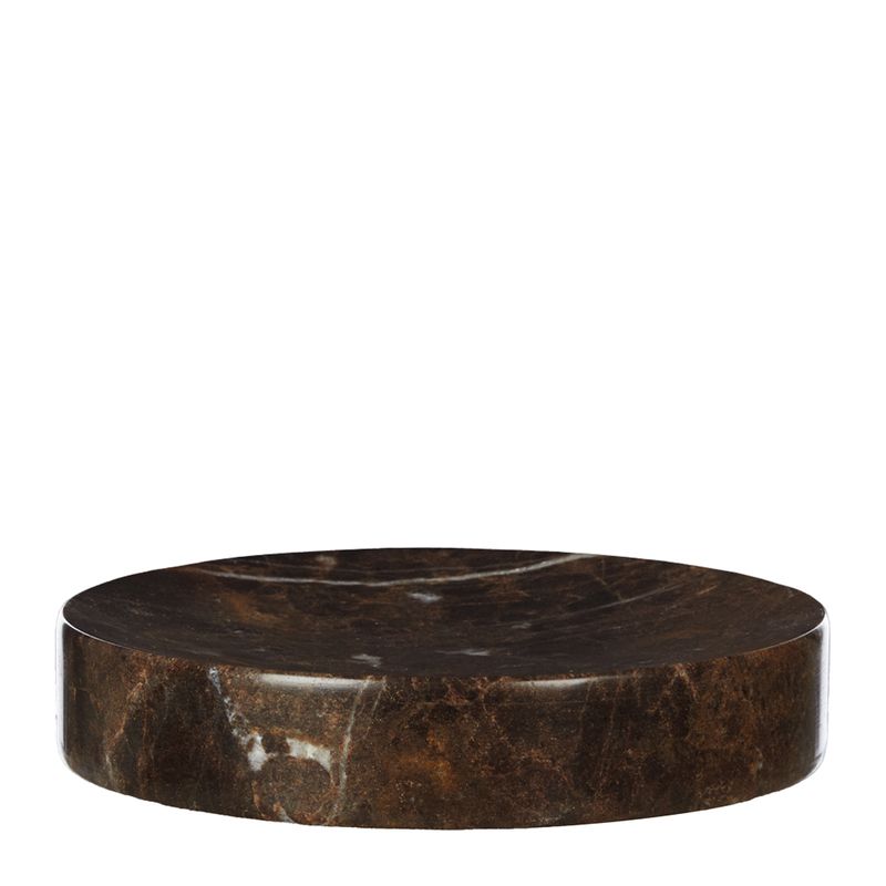 PLATE MARBLE RND 15X2.7CM BRWN, ACADEMY