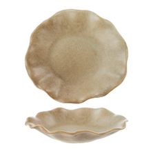 DISH FLUID ROUND 34X23X3CM BEIGE, AMALFI