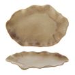 DISH FLUID OVAL 24X23X3CM BEIGE, AMALFI