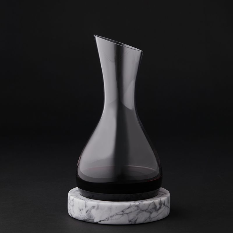DECANTER W/ MARBLE BASE 1LT, NUVOLO