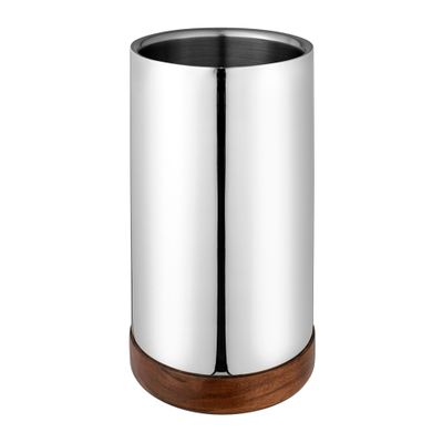 WINE COOLER DBL WALL SS/TIMBER, AVANTI