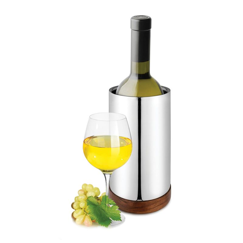 WINE COOLER DBL WALL SS/TIMBER, AVANTI