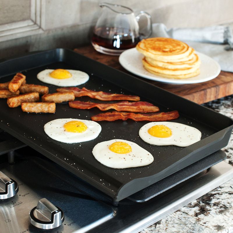GRIDDLE DBL SPLASHBACK 51X30.5X5CM, NORDICWARE