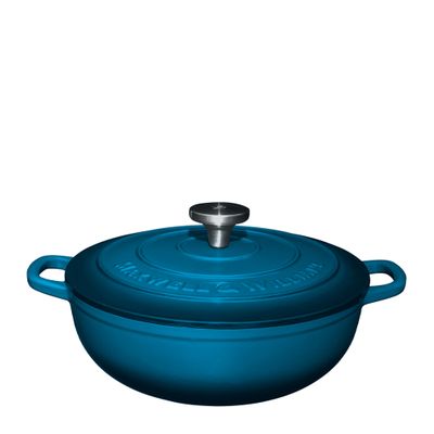 CASSEROLE RND BLUE 26CM/4LT MW