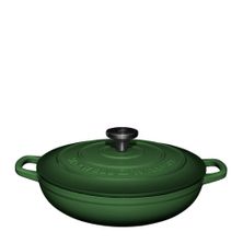 CASSEROLE RND SHALLOW GREEN 27CM/3.3LT MW