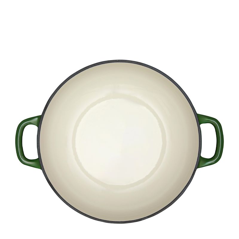 CASSEROLE RND SHALLOW GREEN 27CM/3.3LT MW