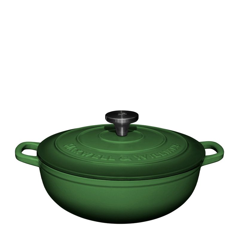 CASSEROLE RND GREEN 26CM/4LT MW
