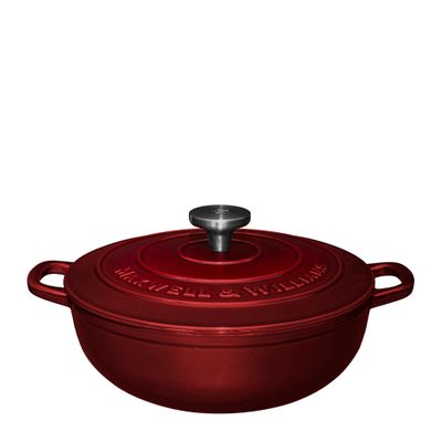 CASSEROLE RND MERLOT 26CM/4LT MW