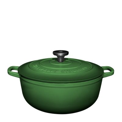 CASSEROLE RND GREEN 28CM/6.2LT MW